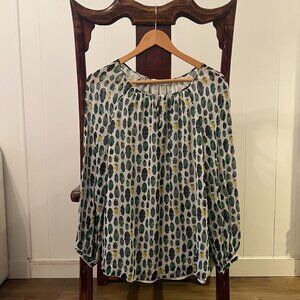 Tory Burch Beetle/Insect Blouse, Size 8